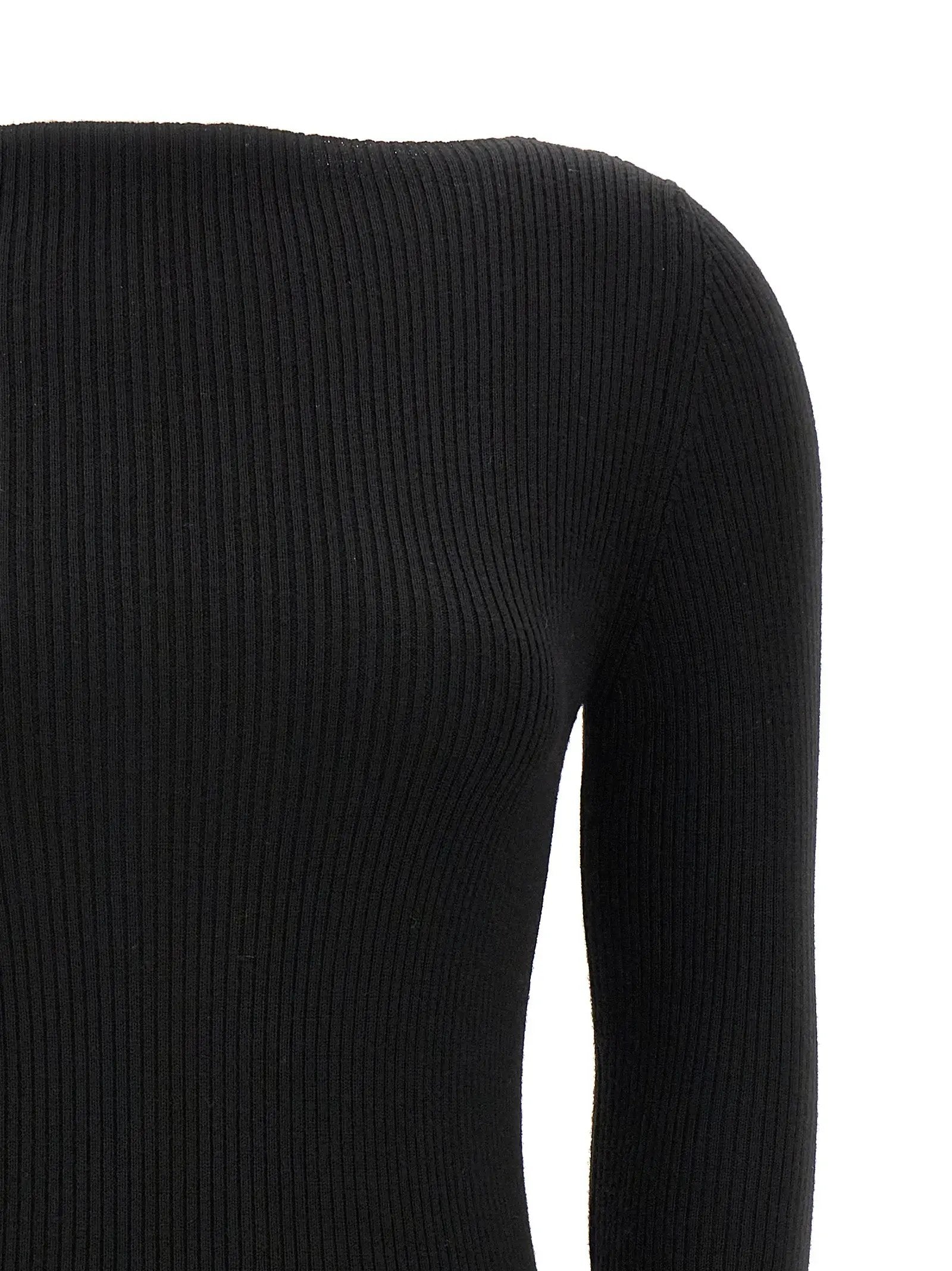 Rick Owens Black Wool Cardigan