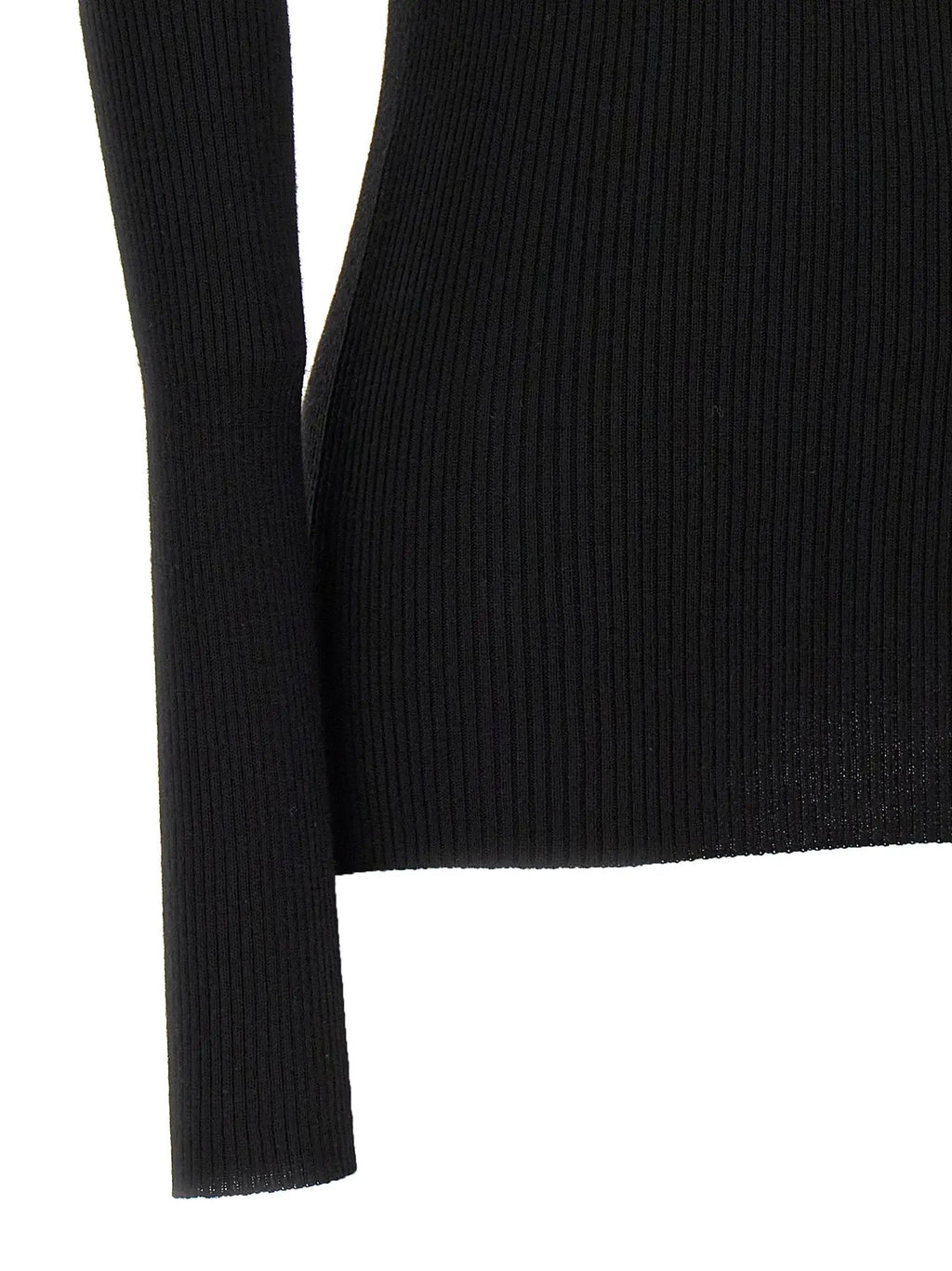 Rick Owens Black Wool Cardigan