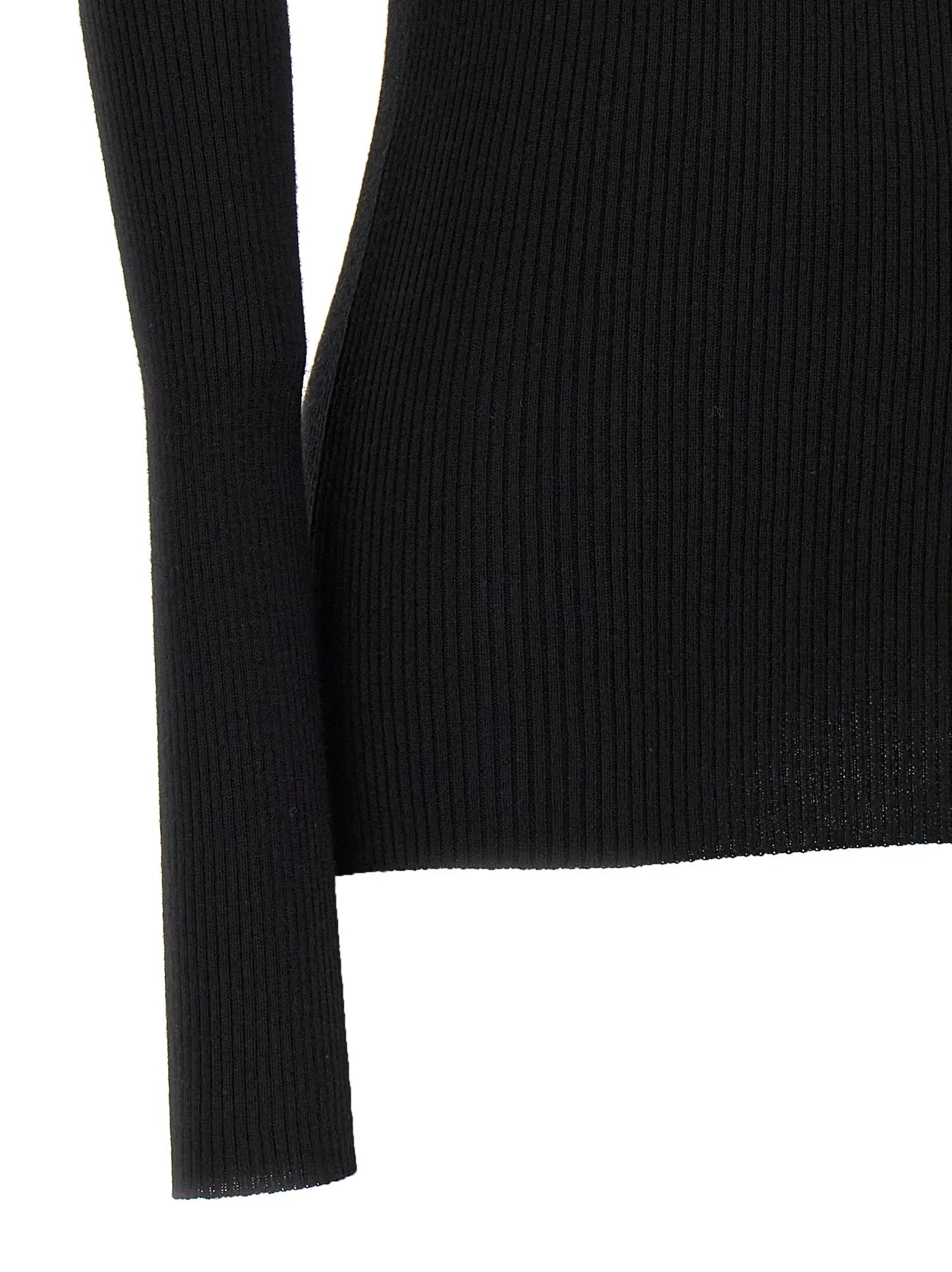 Rick Owens Black Wool Cardigan