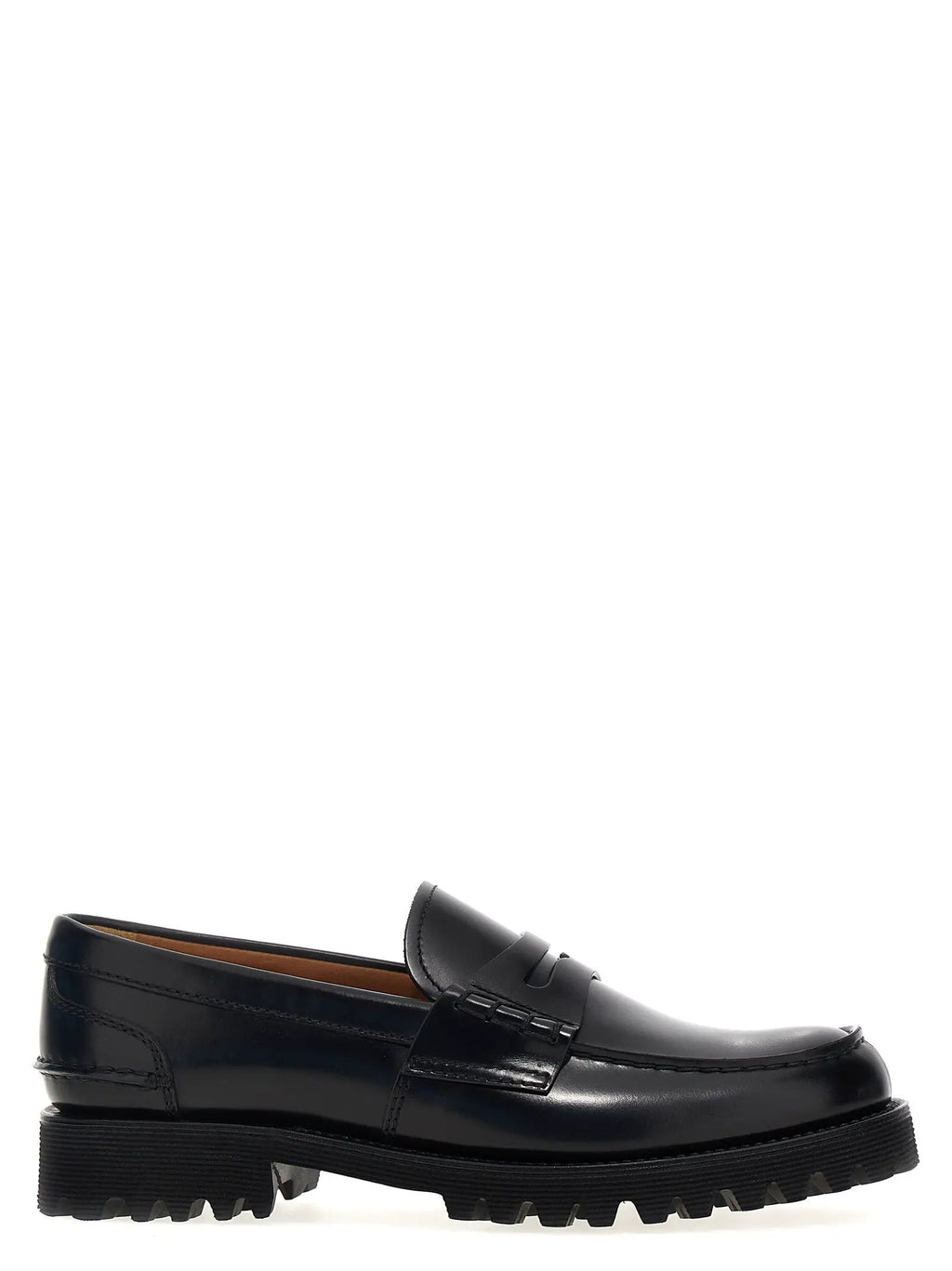 Church's Black Cowhide Slip-On Loafers