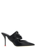 Alexander McQueen Black Cowhide High Heel Pumps