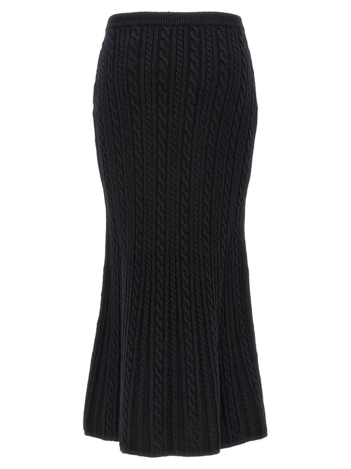 Mini-jupe Alessandra Rich en laine noire