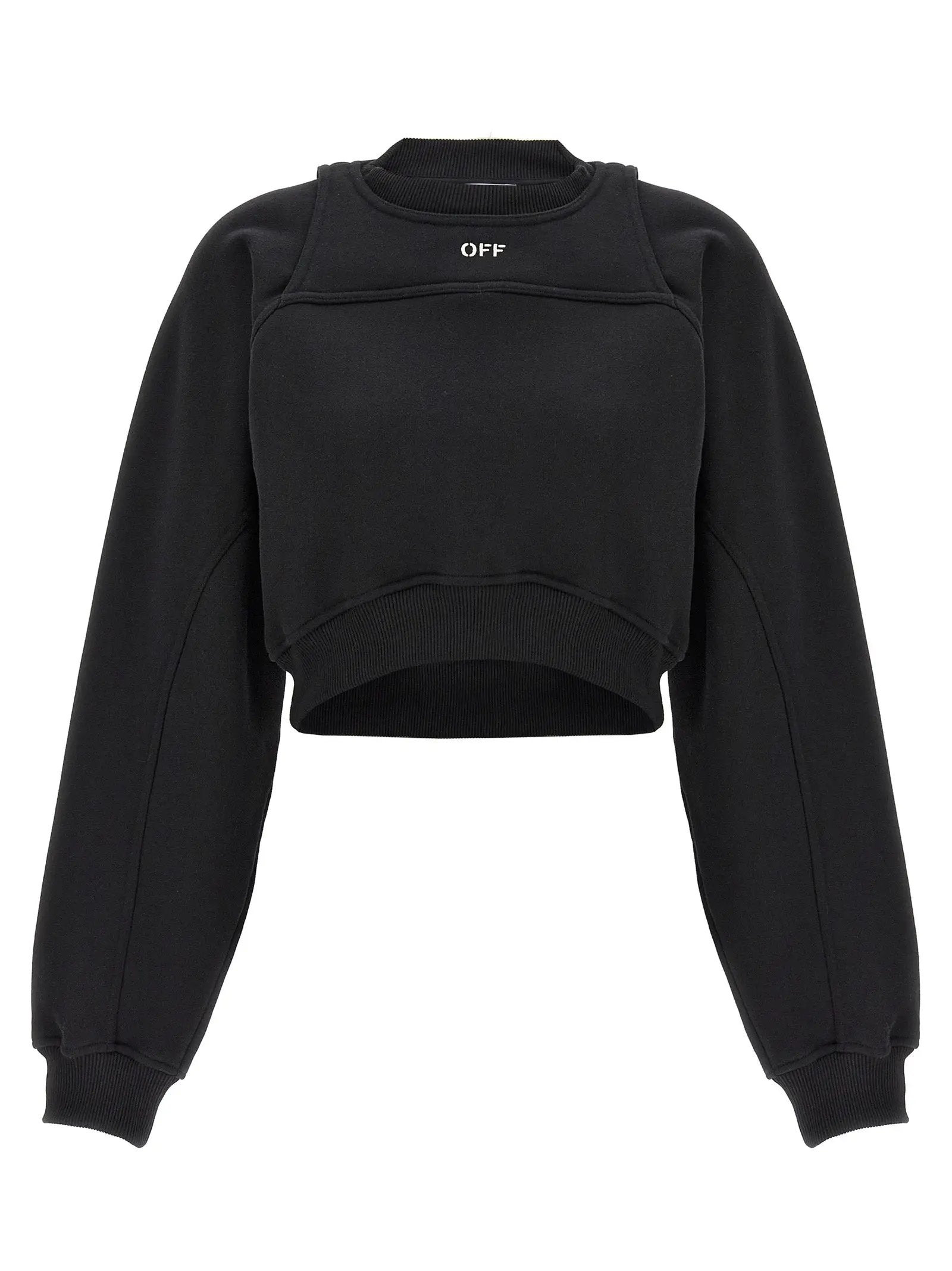 Off-White Bicolor Cotton Sweatshirt