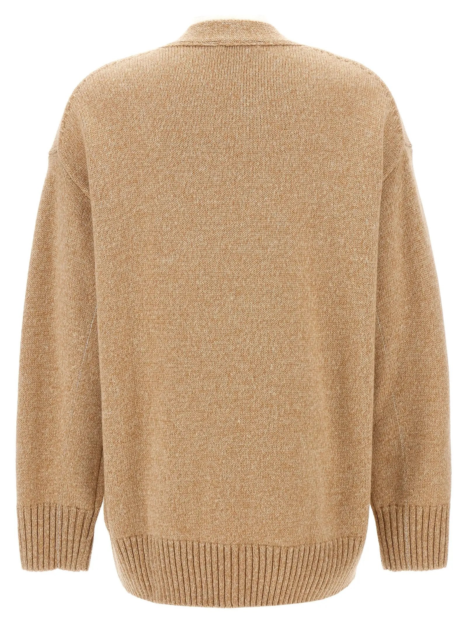 Paco Rabanne Beige Wool Cardigan