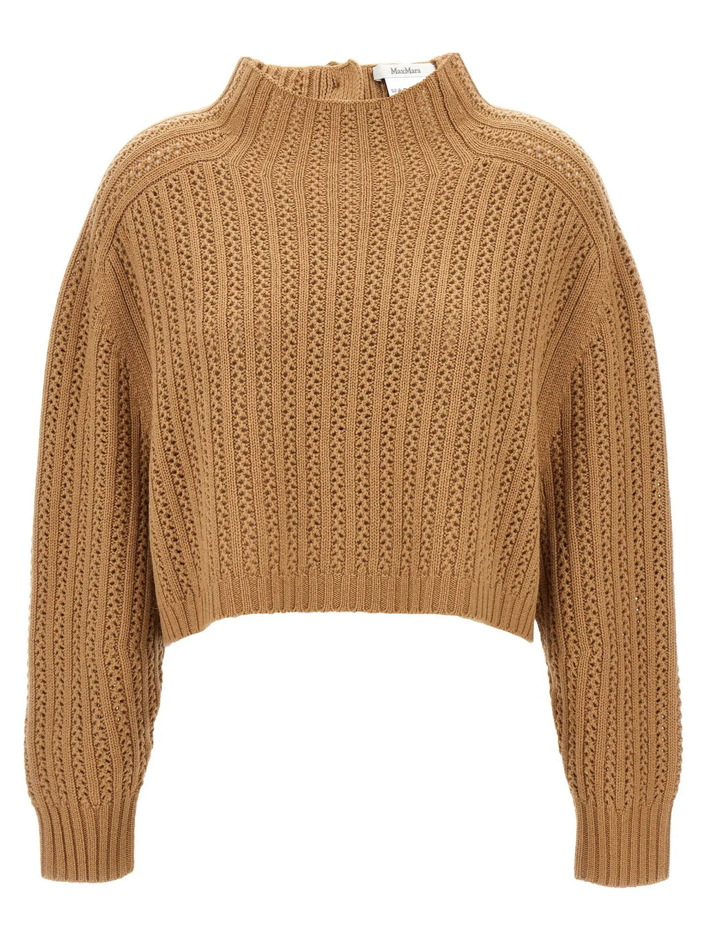 Max Mara Beige Wool Cardigan