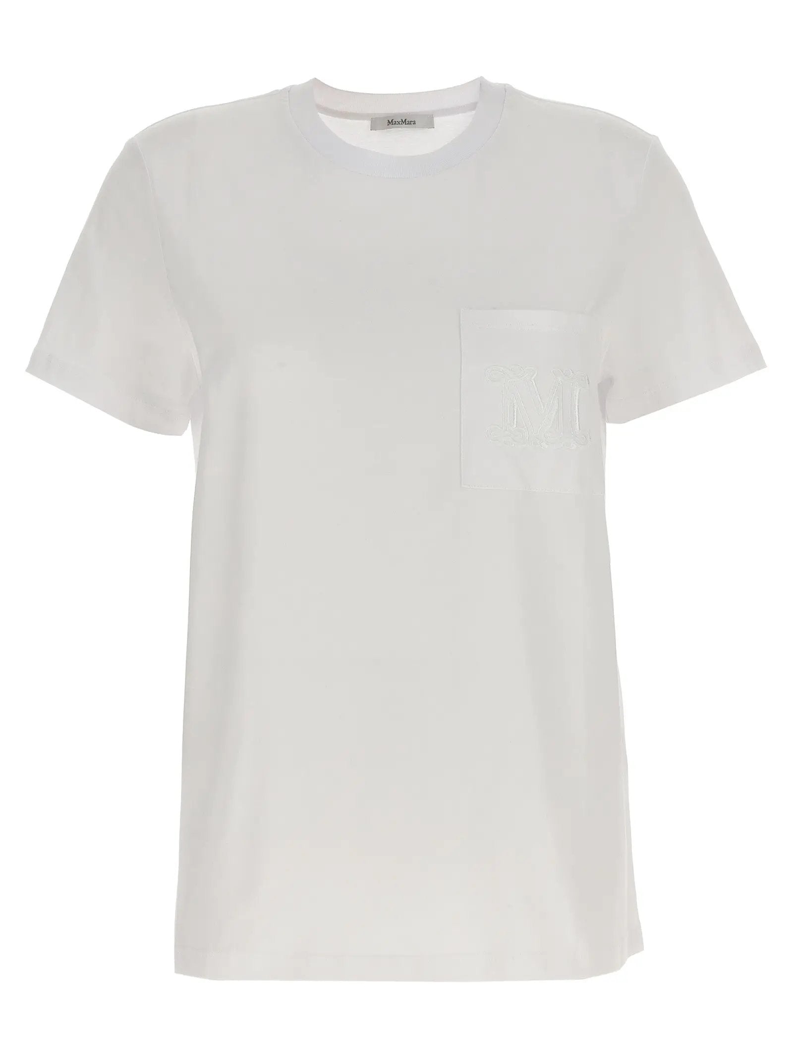 T-shirt blanc en coton Max Mara