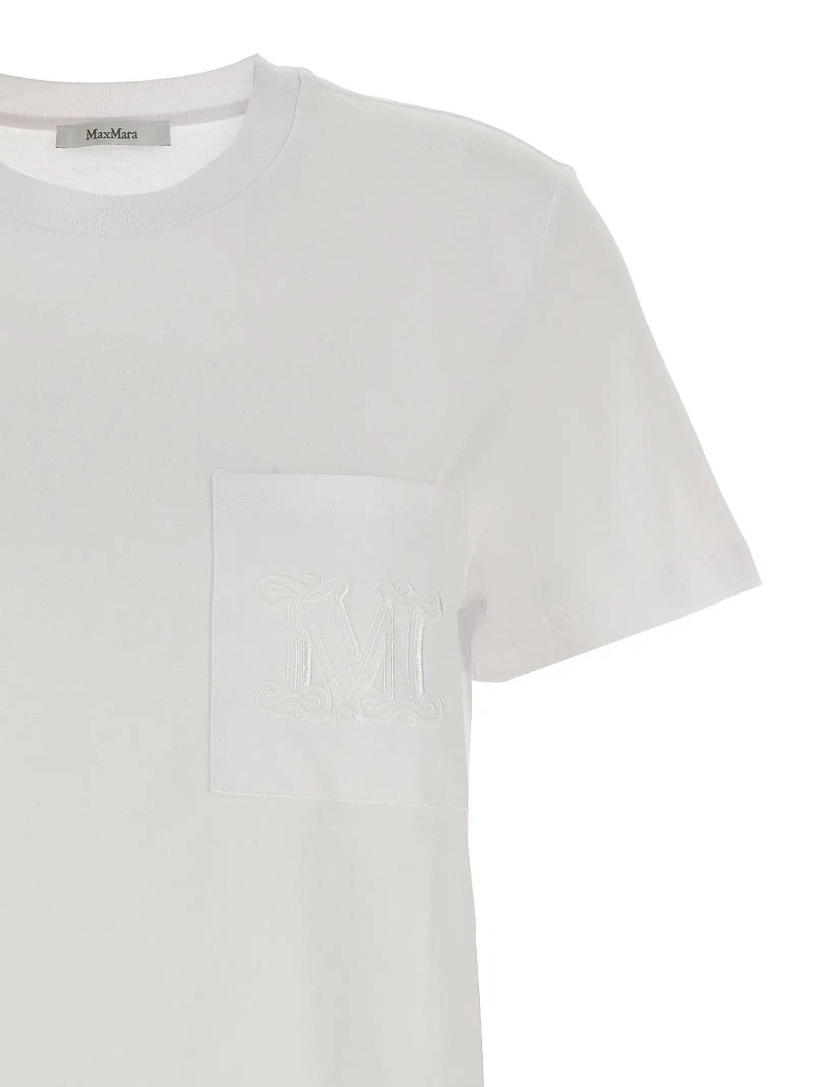 T-shirt blanc en coton Max Mara