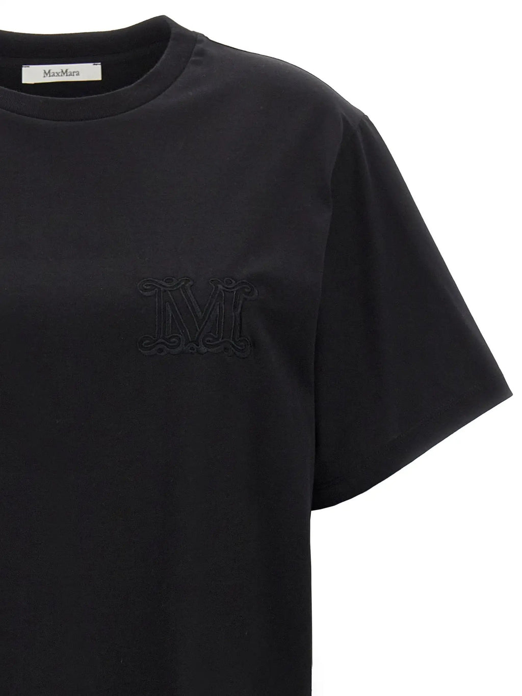 Max Mara Black Cotton T-Shirt