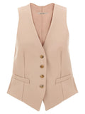 Max Mara Multicolor Acetate Sleeveless Jacket