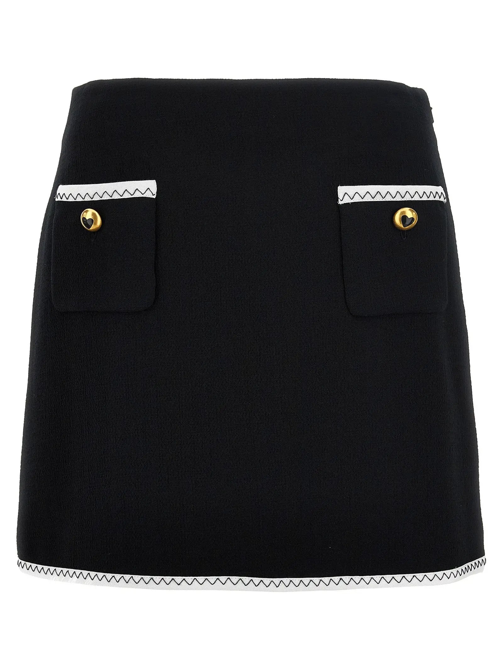 Moschino Bicolor Viscose Long Skirt