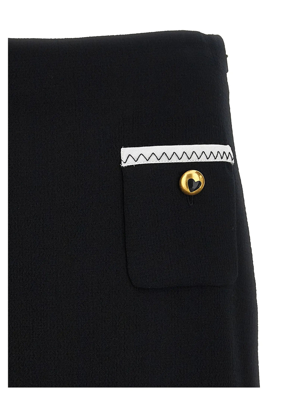 Moschino Bicolor Viscose Long Skirt