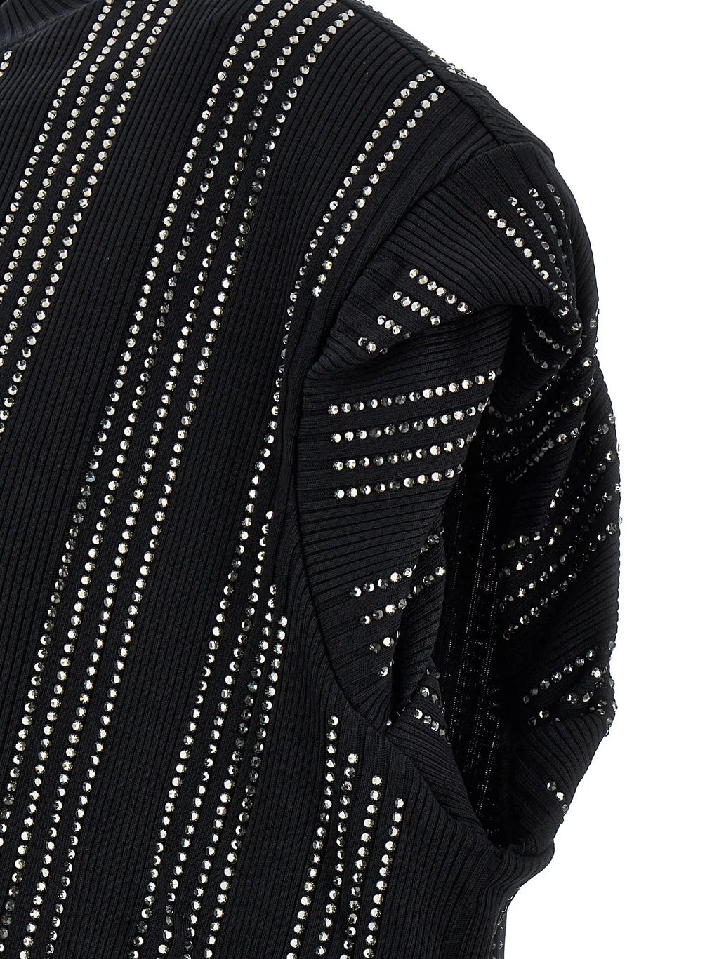 The Attico The Attico Black Cotton Short Dress