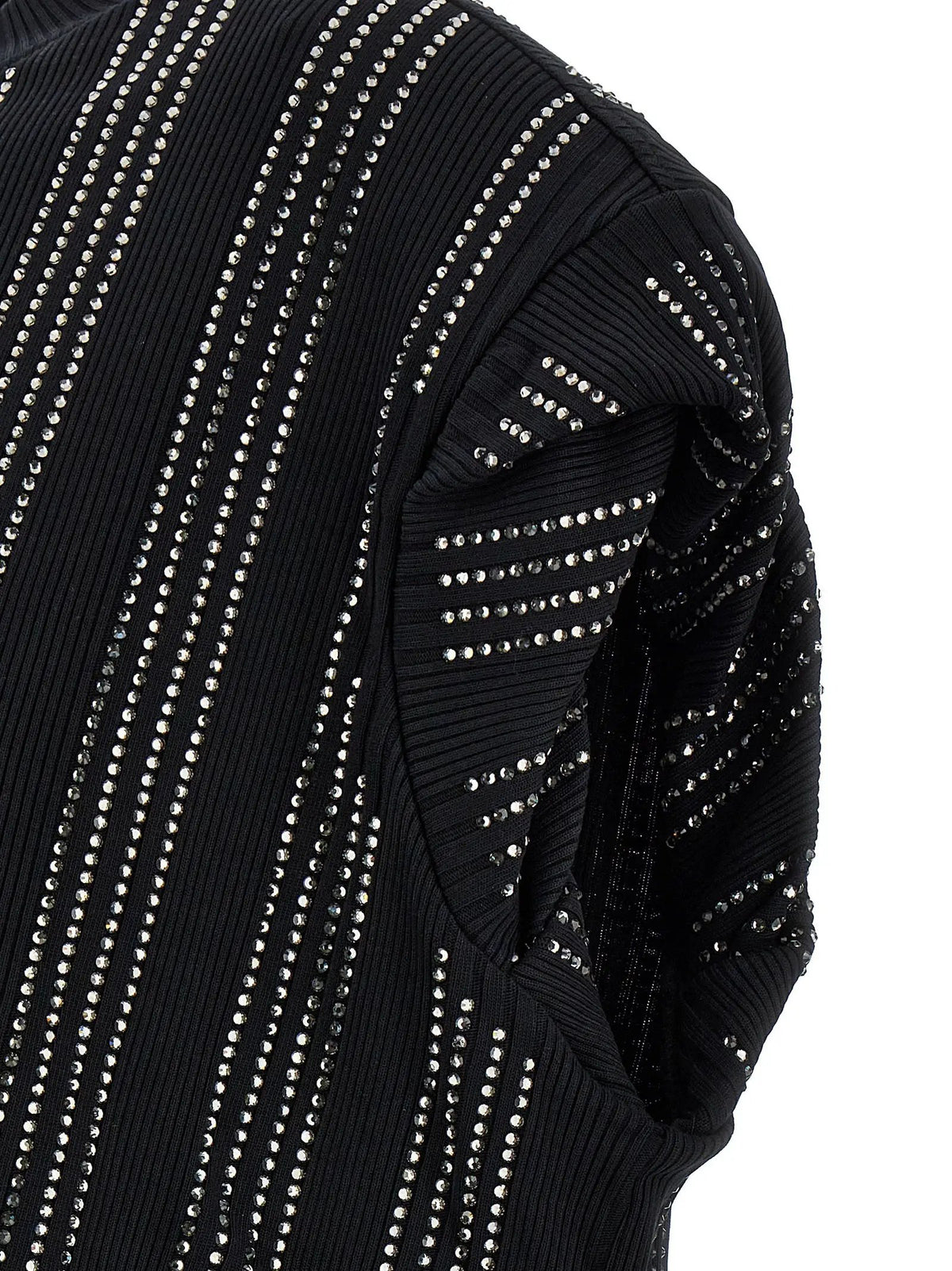 The Attico The Attico Black Cotton Short Dress