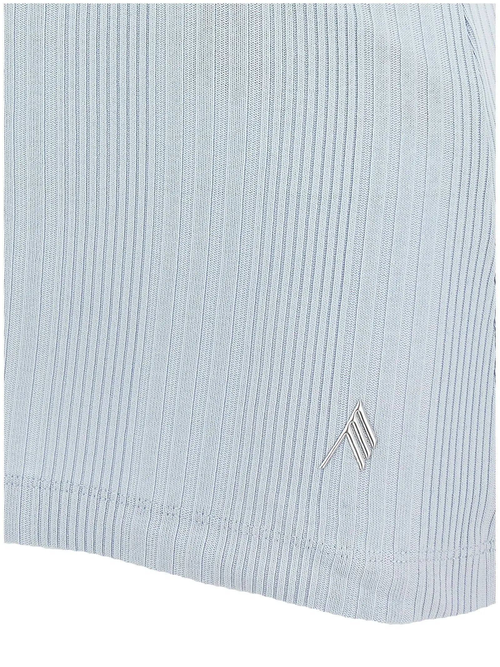 The Attico Blue Cotton Tank Tops