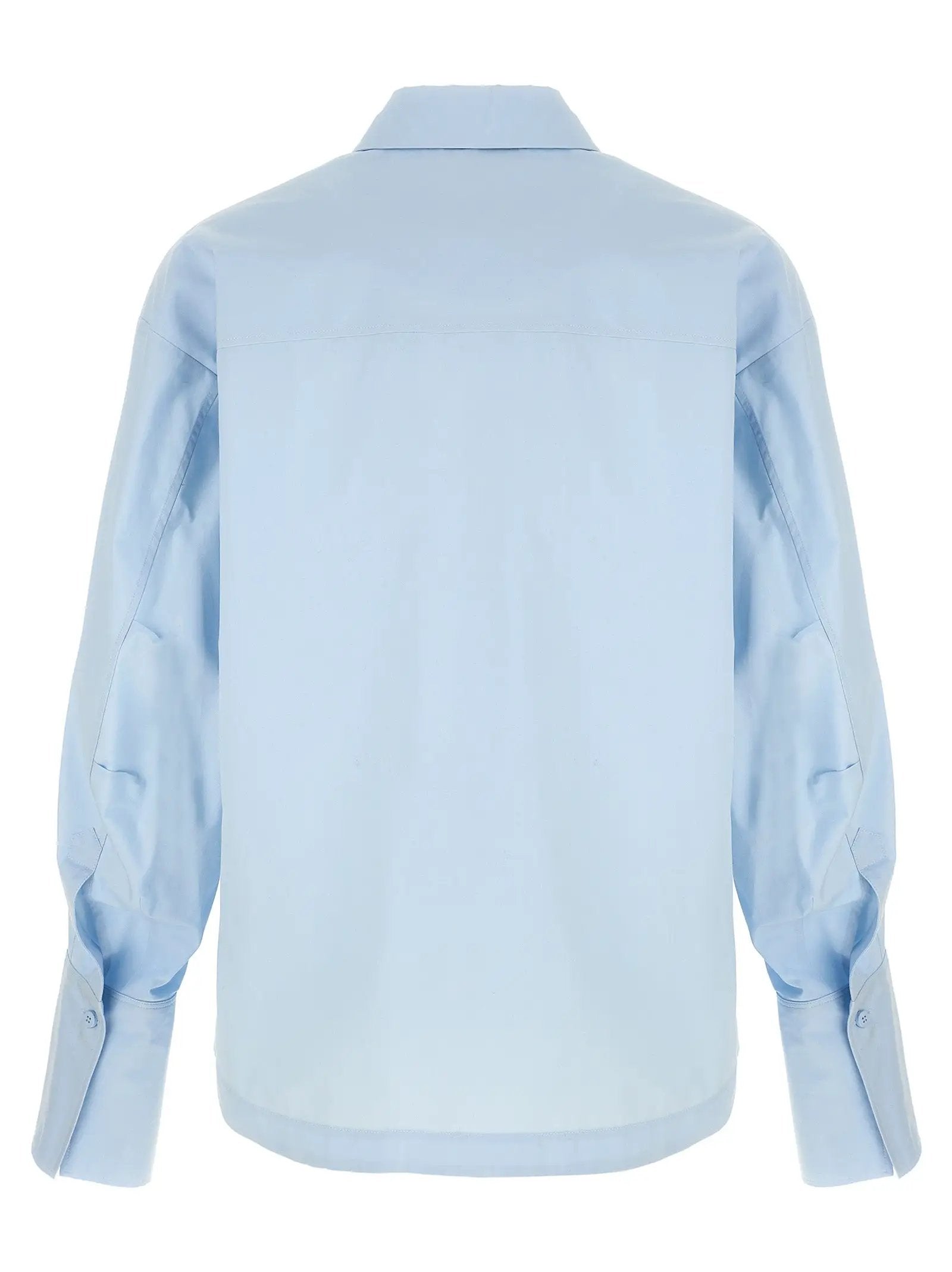 The Attico Blue Cotton Blouse