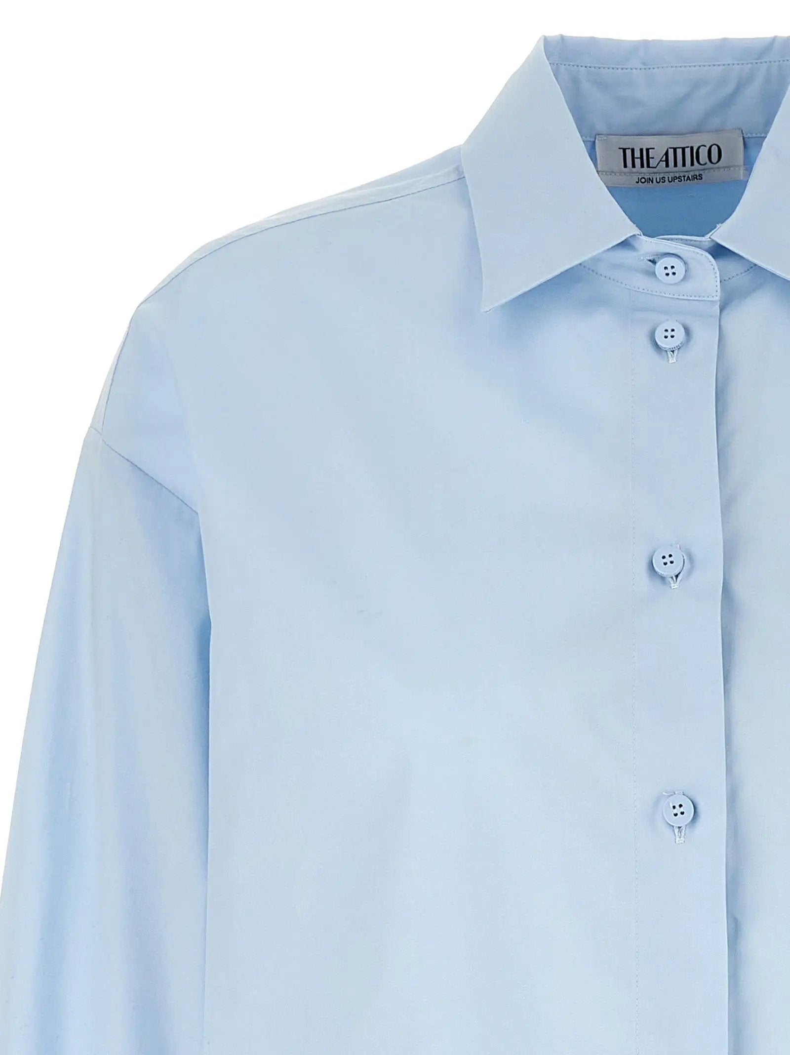 The Attico Blue Cotton Blouse