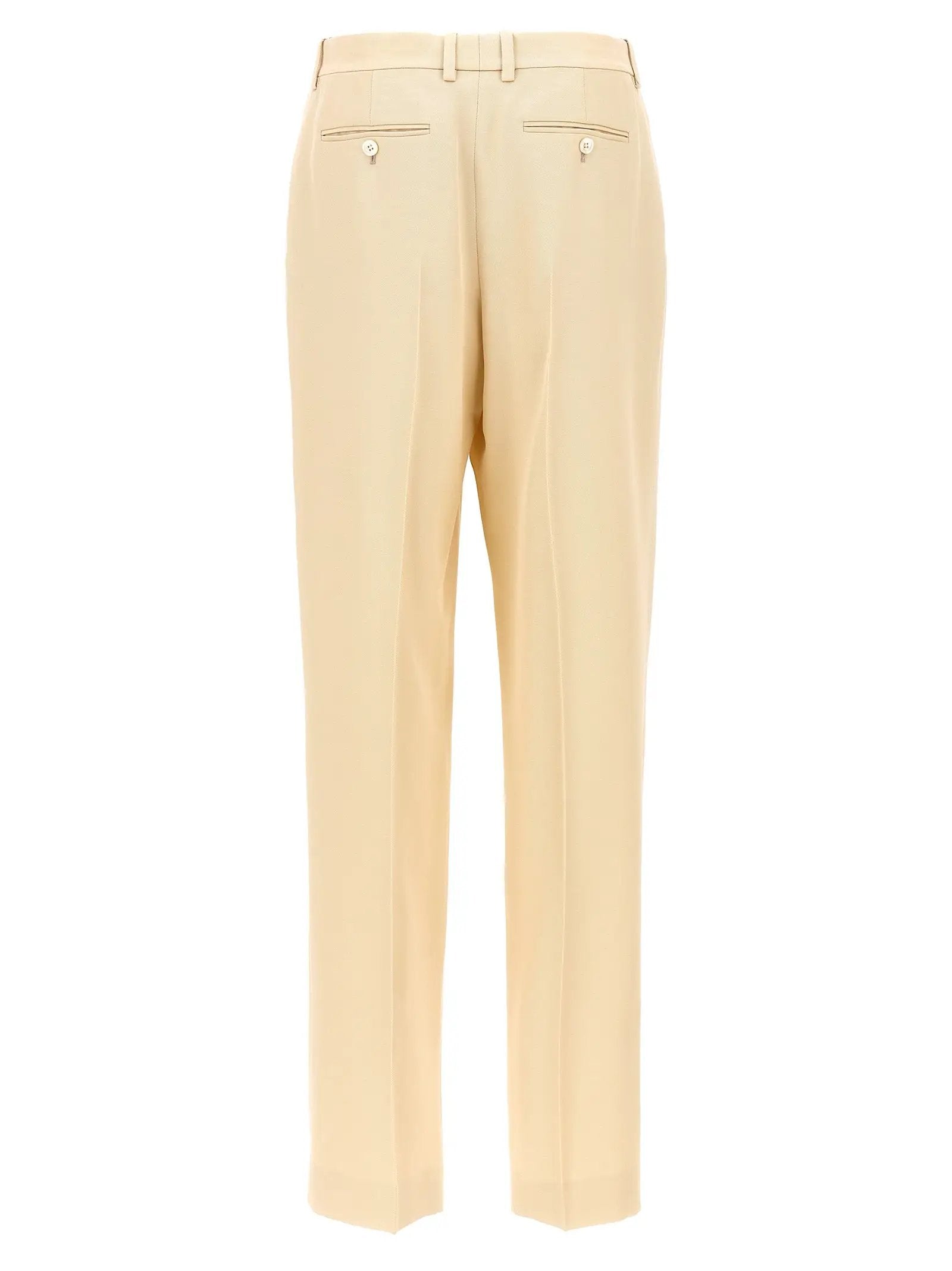 Tom Ford Beige Silk Dress Pants