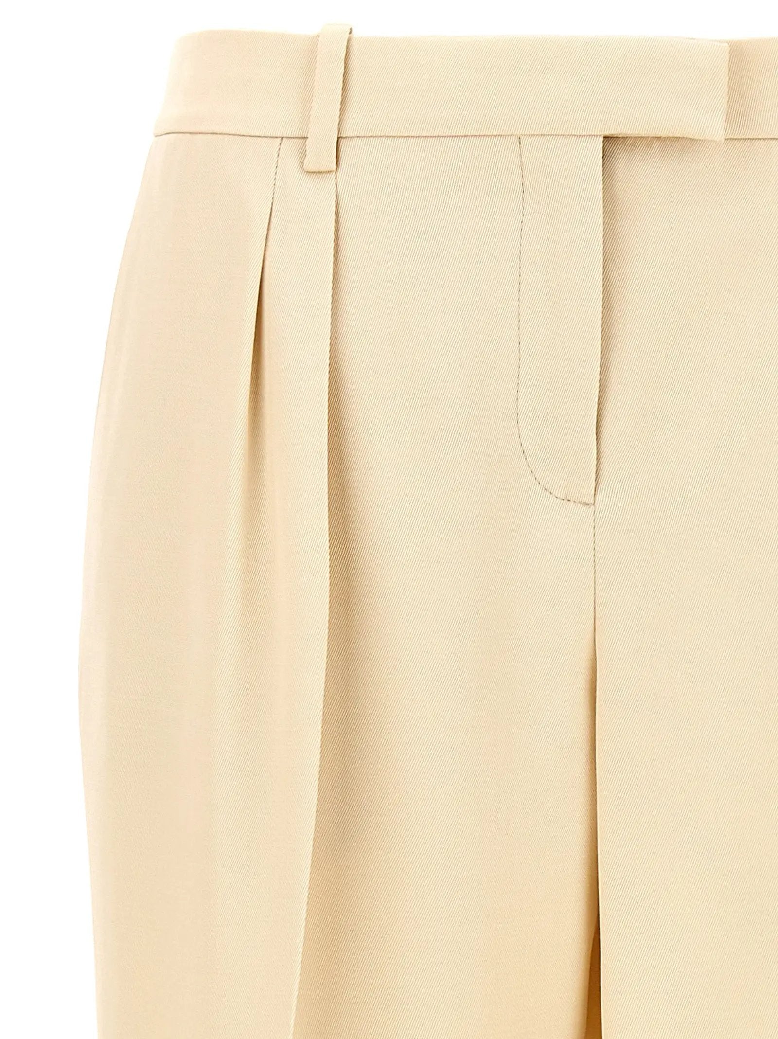 Tom Ford Beige Silk Dress Pants