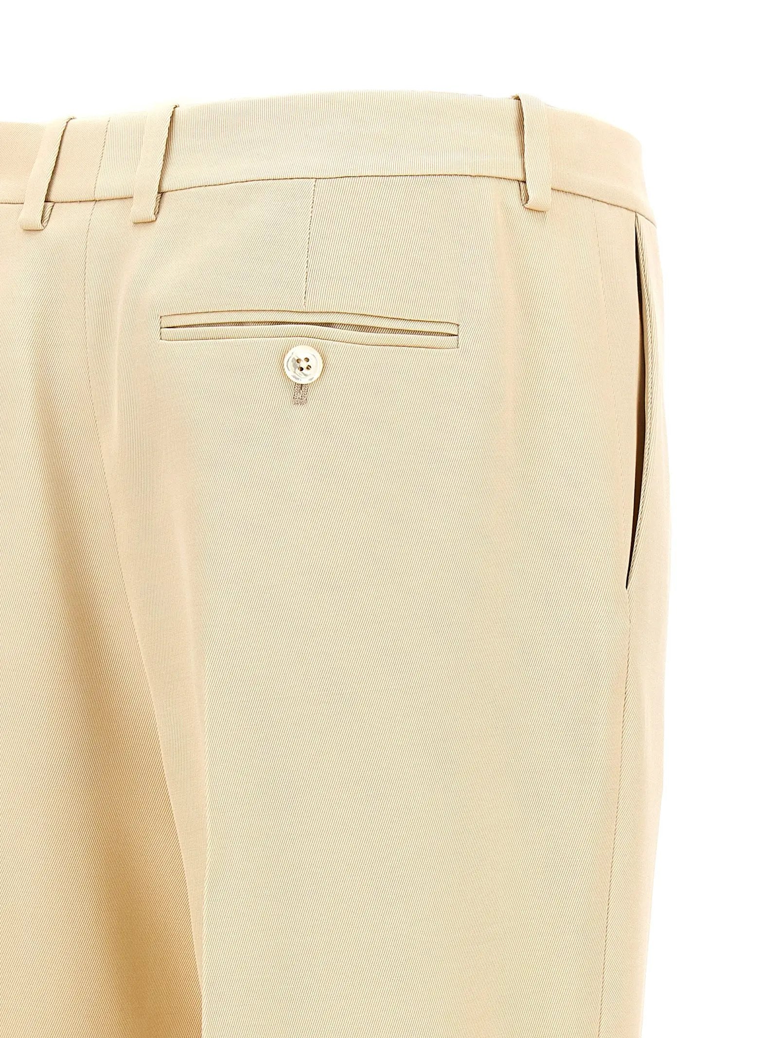 Tom Ford Beige Silk Dress Pants
