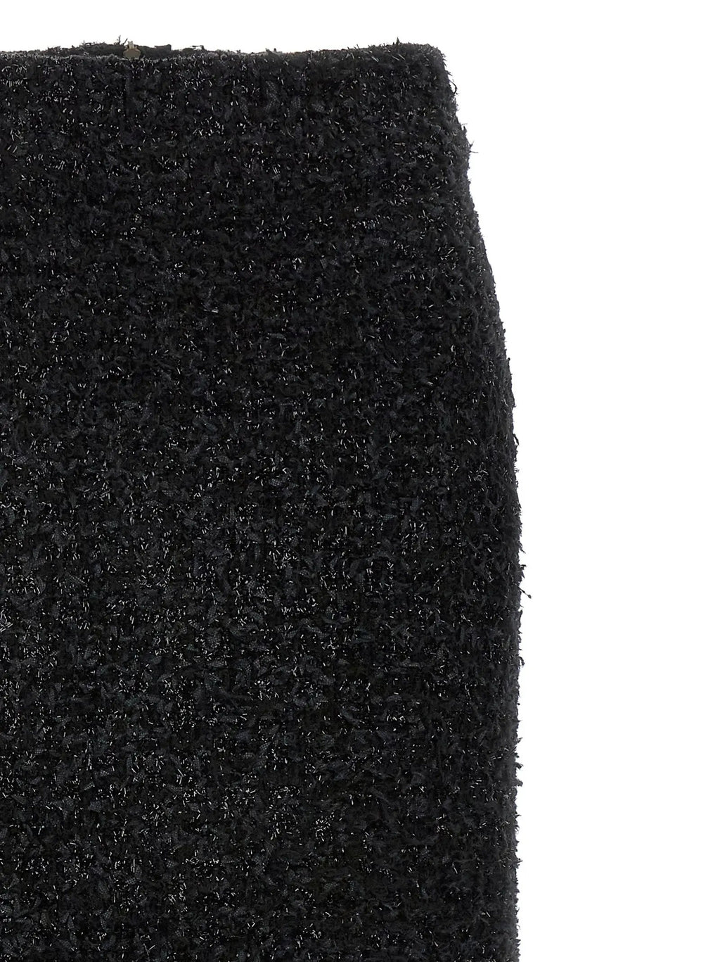 Balenciaga Black Cotton Midi Skirt