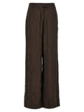F.R.S. - FOR RESTLESS SLEEPERS Brown Viscose Casual Pants