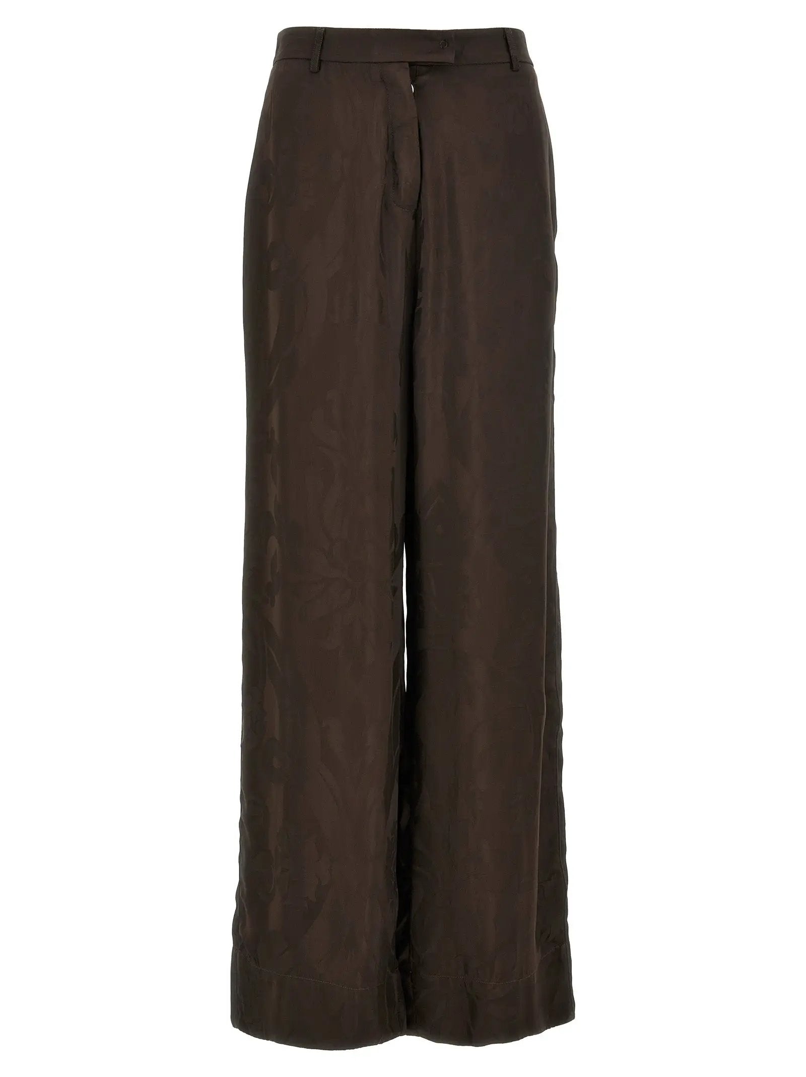 F.R.S. - FOR RESTLESS SLEEPERS Brown Viscose Casual Pants