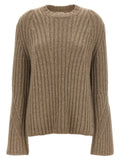 Khaite Beige Cashmere Cardigan
