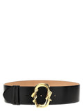 Alexander McQueen Black Cowhide Regular Belt