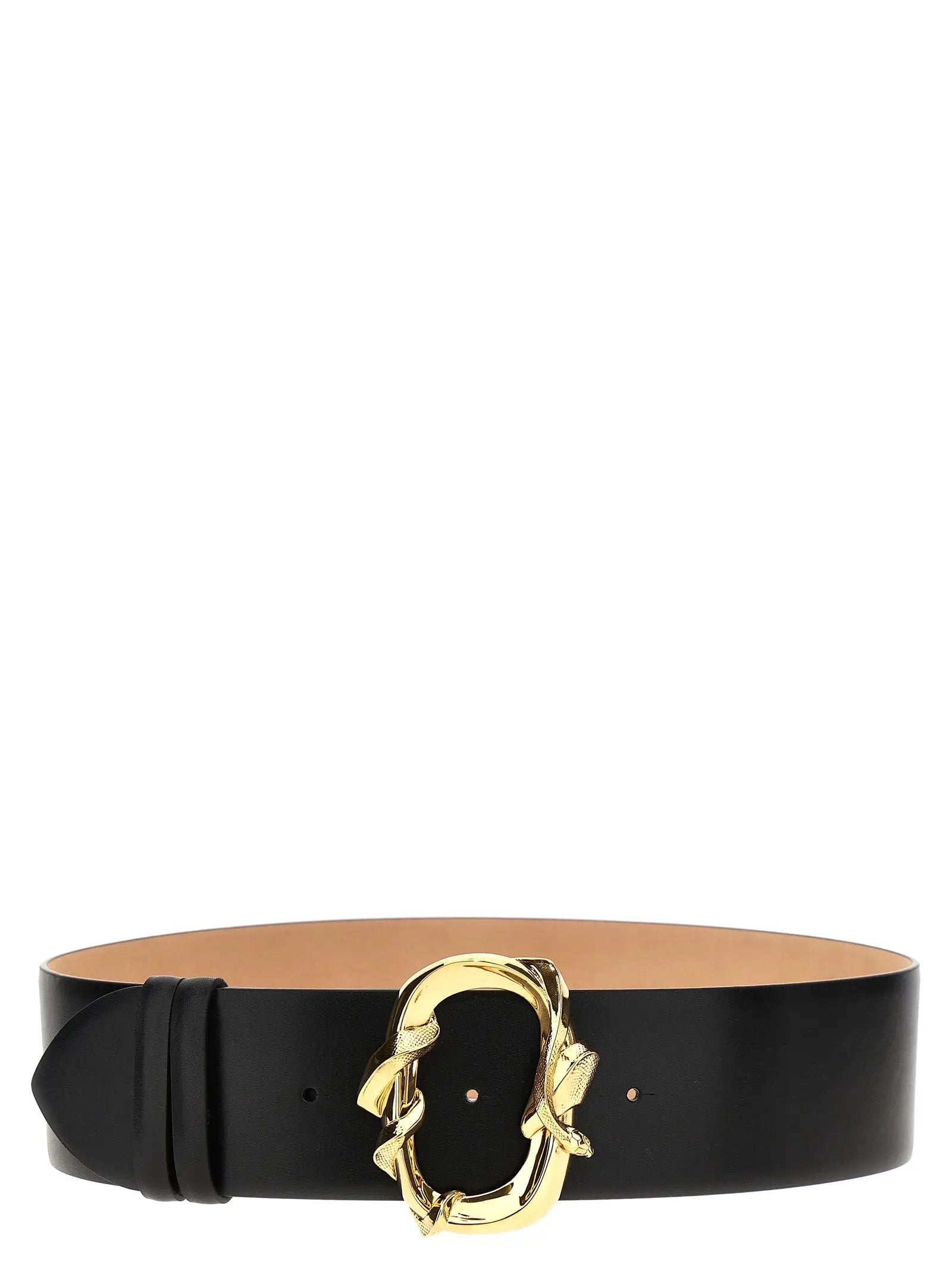 Alexander McQueen Black Cowhide Regular Belt