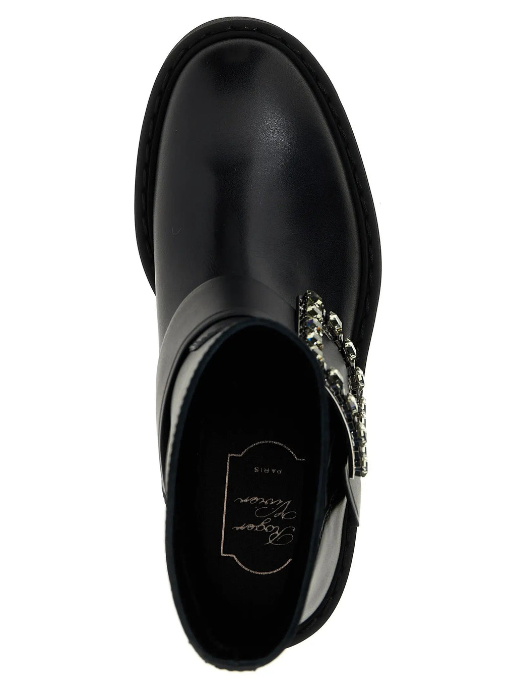 Roger Vivier Black Calfskin Ankle Boots