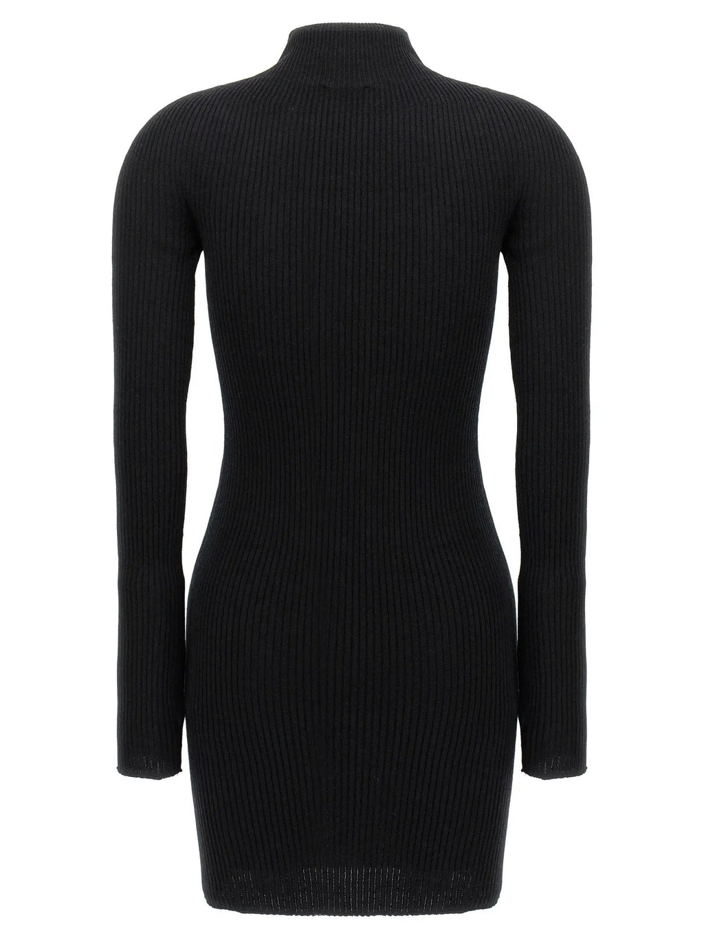Courrèges Black Cotton Short Dress