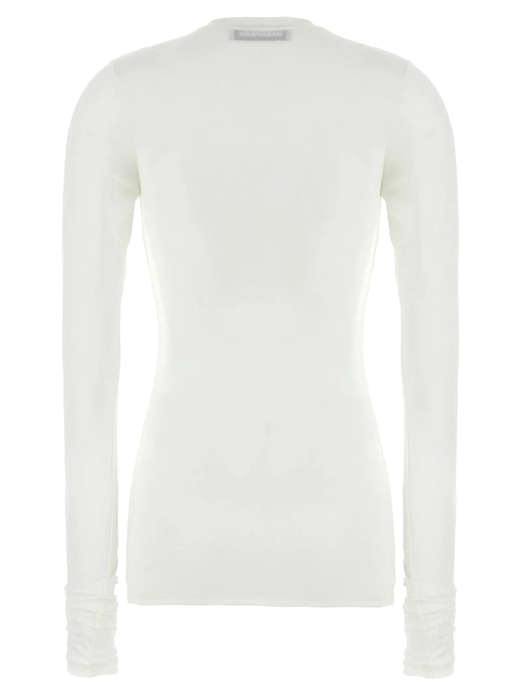 Darkpark White Polyester Long Sleeve T-Shirt