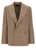 The Andamane Beige Viscose Blazer