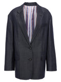 Etro Blue Wool Blazer