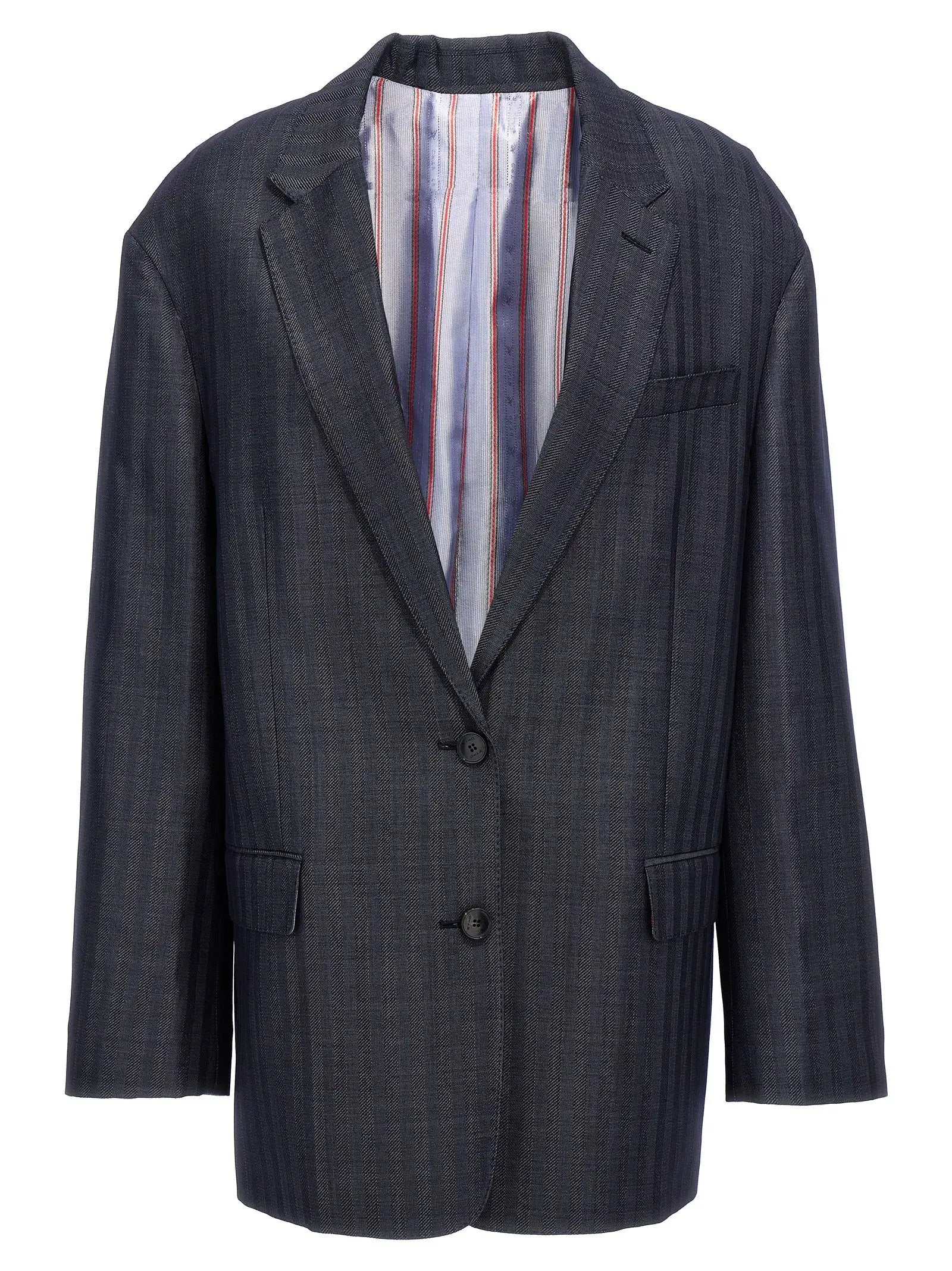 Etro Blue Wool Blazer