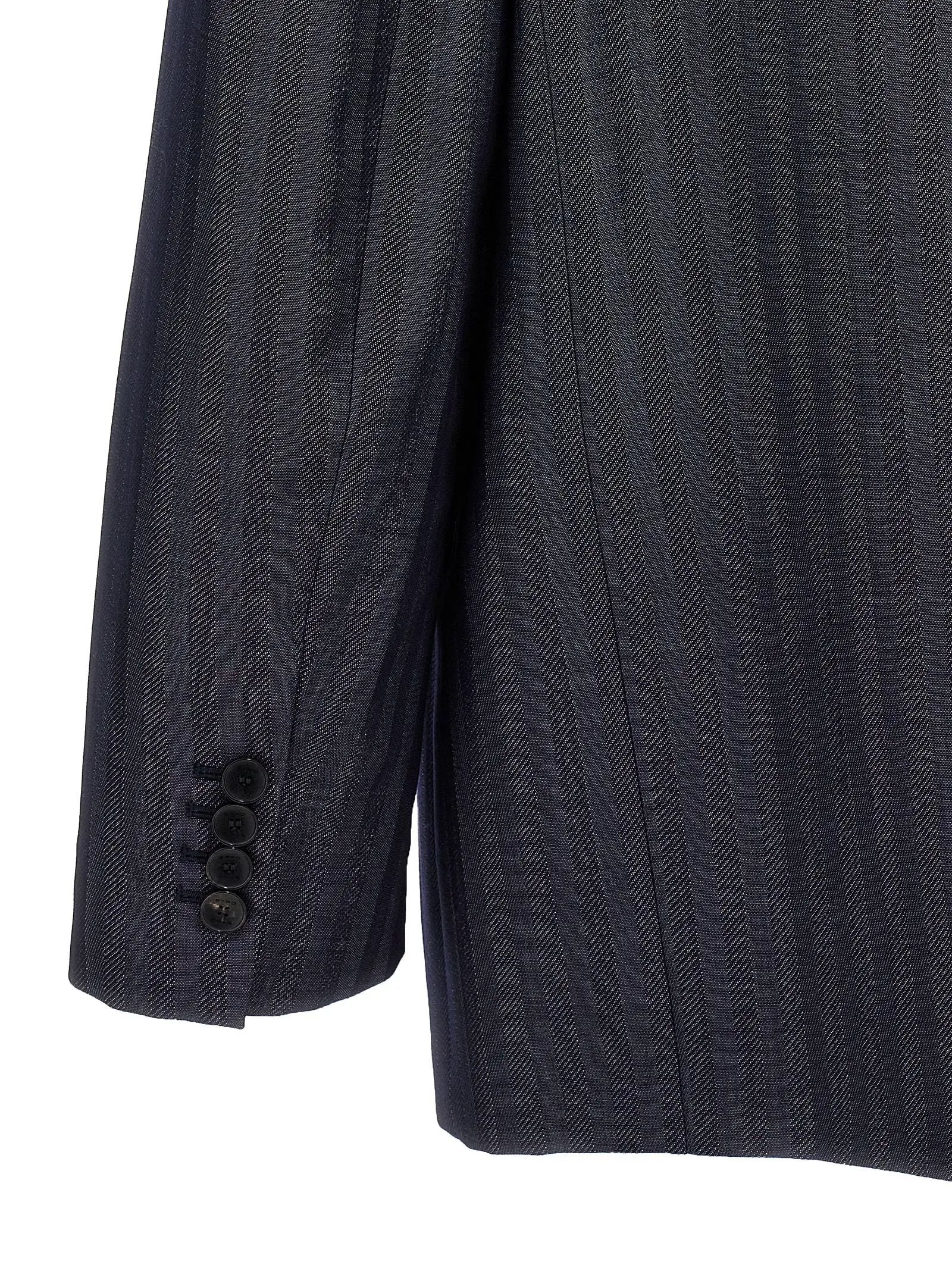 Etro Blue Wool Blazer