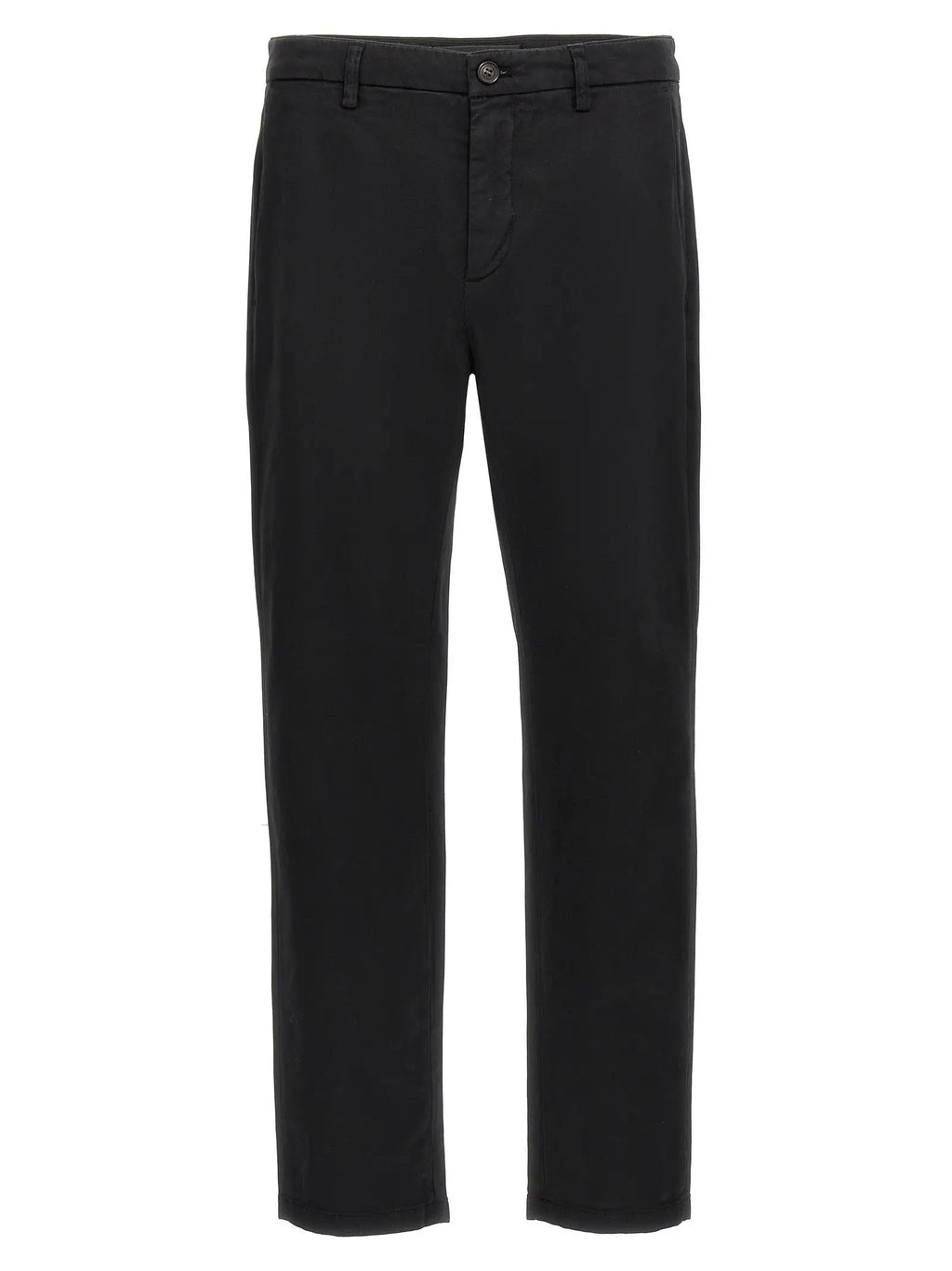 Department 5 Black Cotton Casual Pants