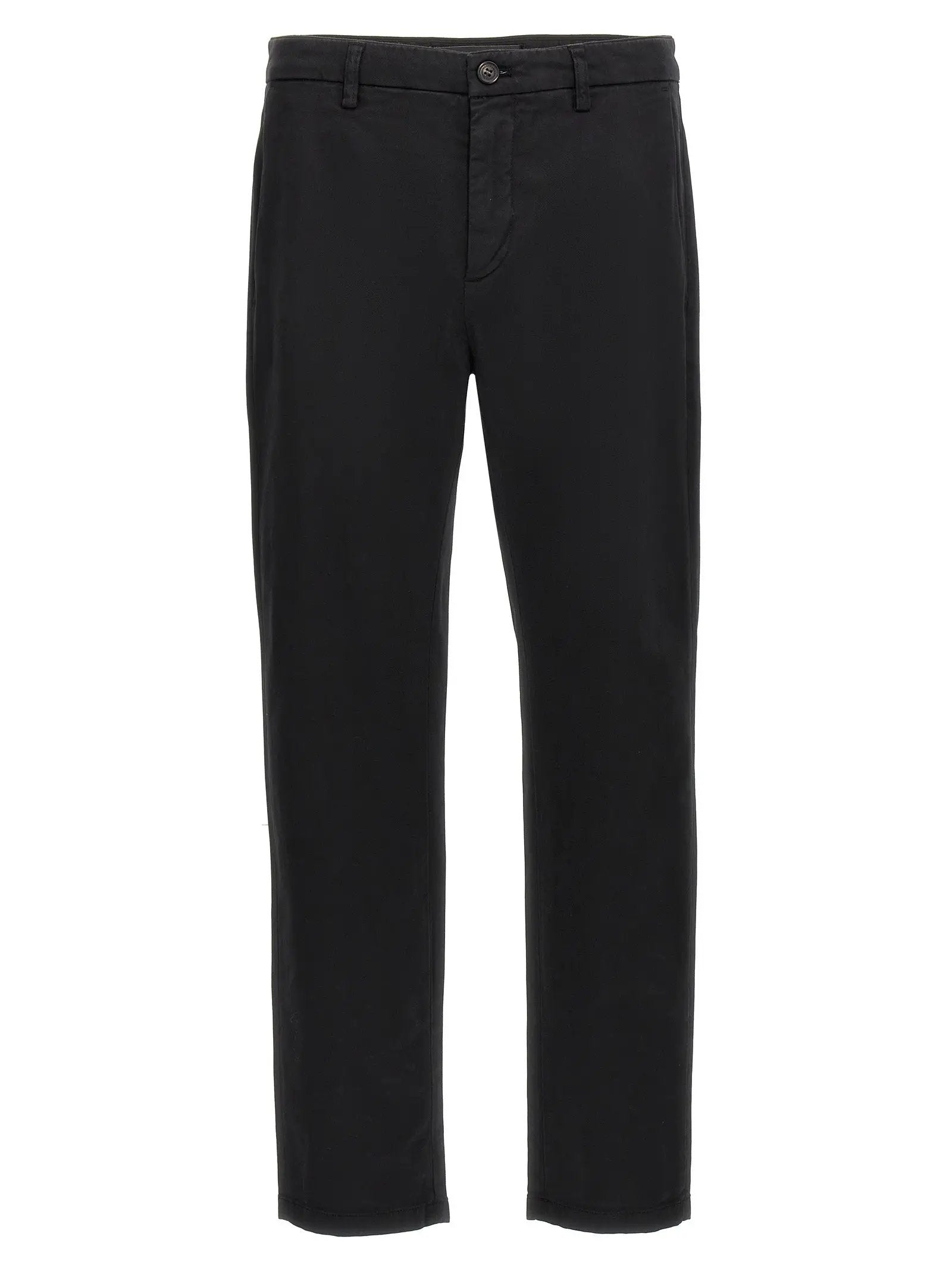 Department 5 Black Cotton Casual Pants
