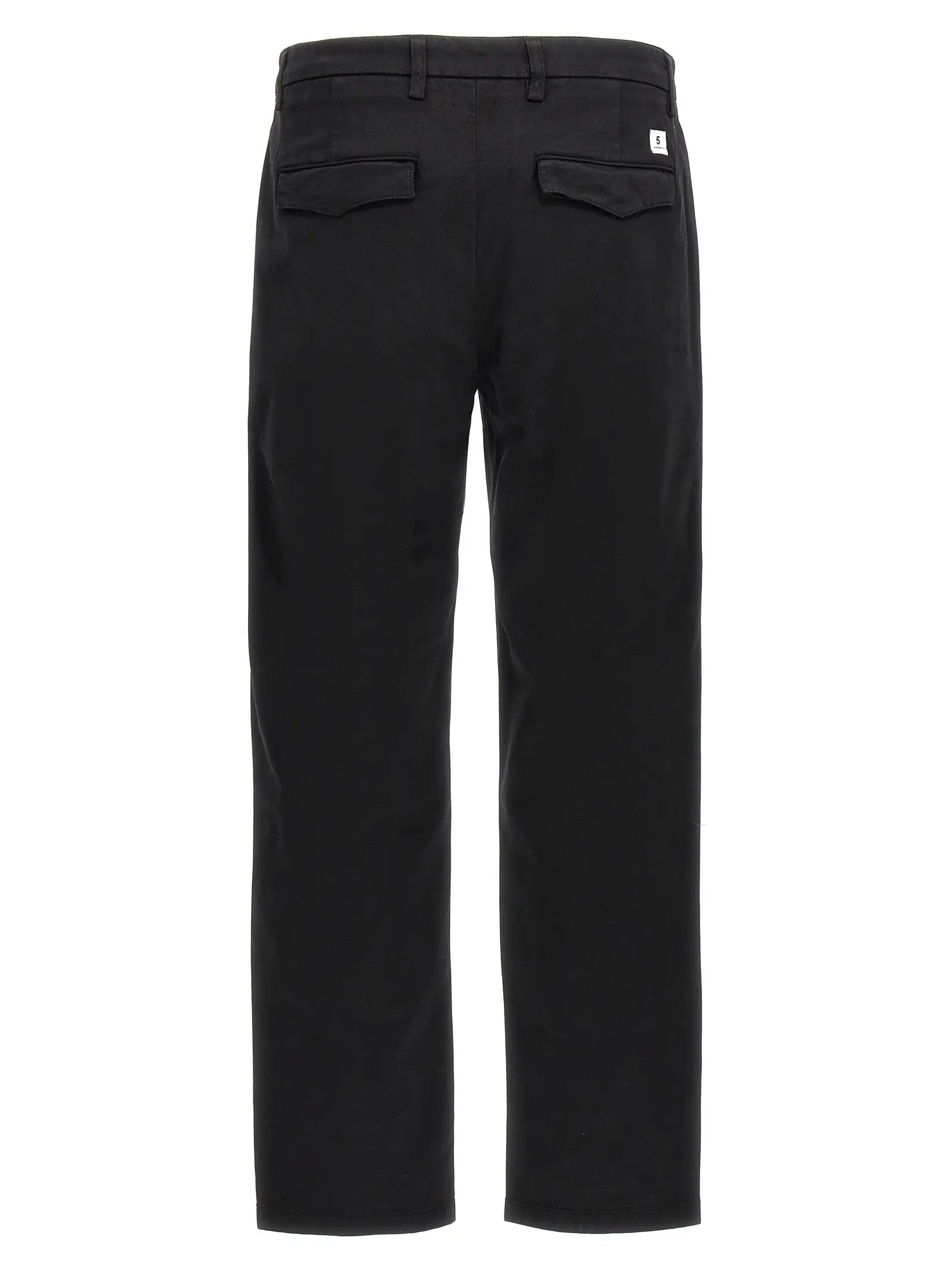 Department 5 Black Cotton Casual Pants