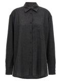 The Andamane Gray Wool Blouse