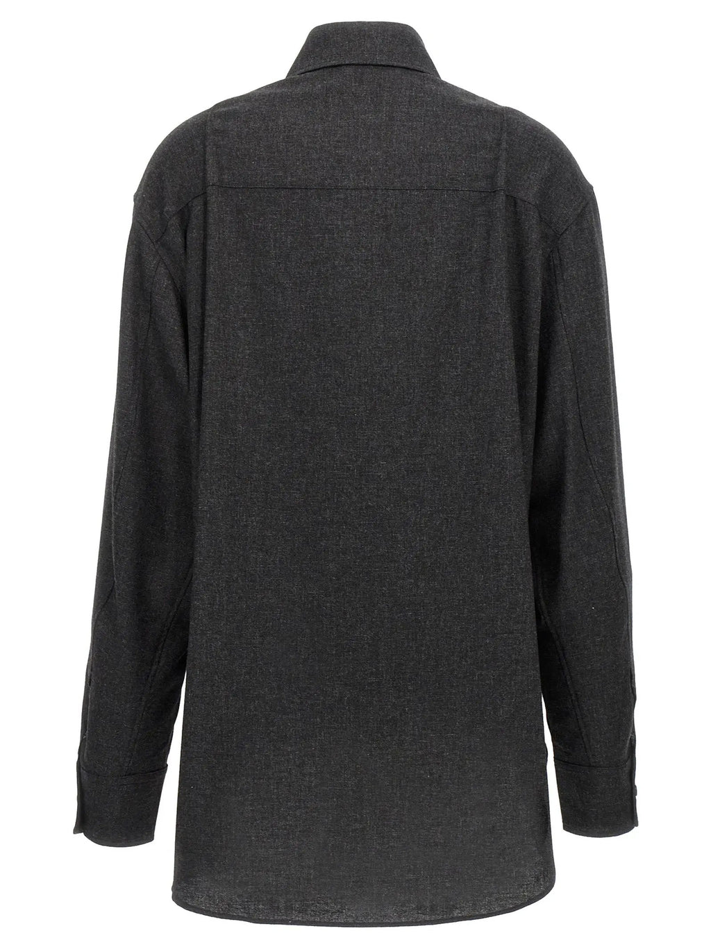 The Andamane Gray Wool Blouse