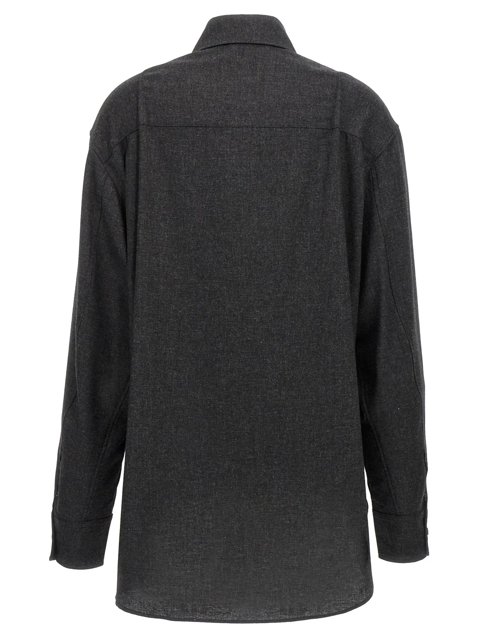The Andamane Gray Wool Blouse
