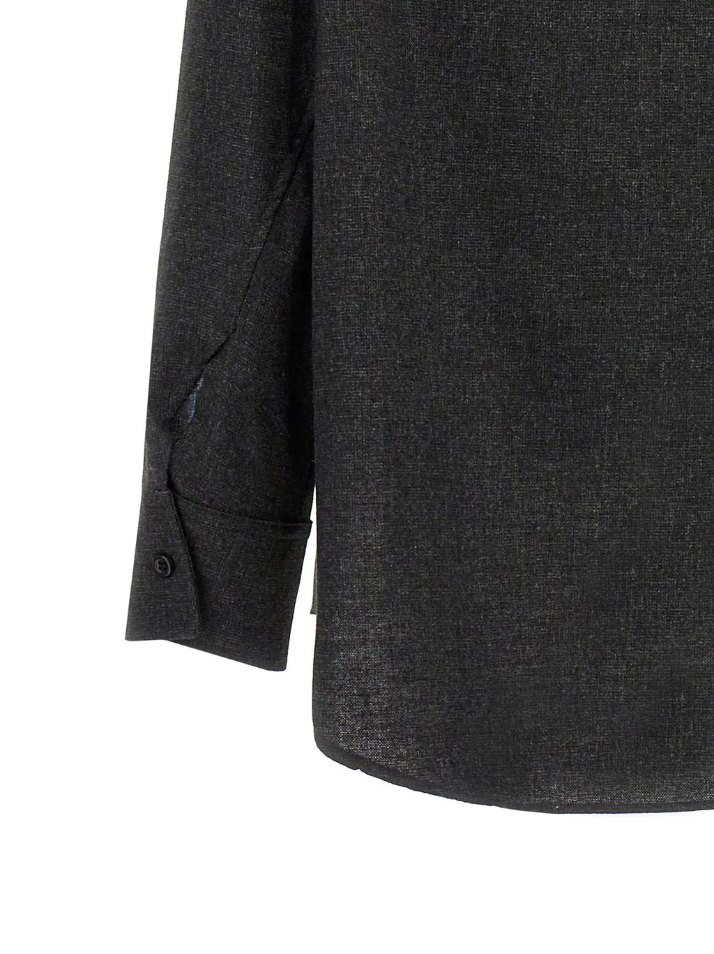 The Andamane Gray Wool Blouse