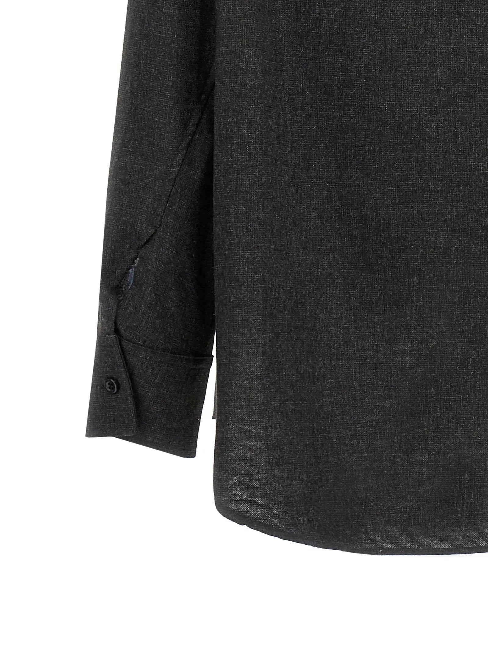 The Andamane Gray Wool Blouse