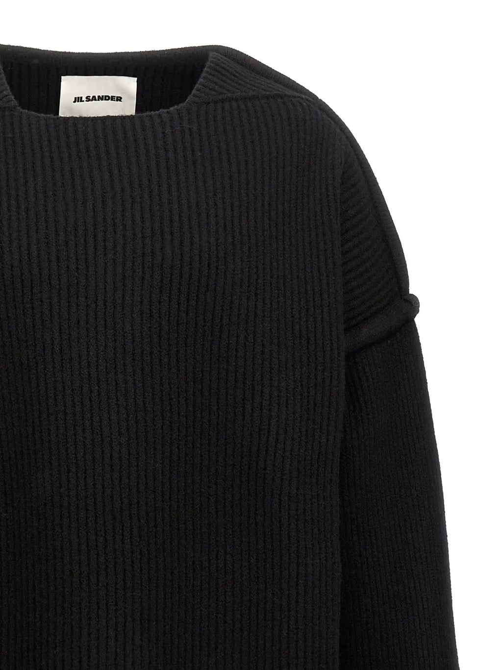 Jil Sander Black Wool Cardigan