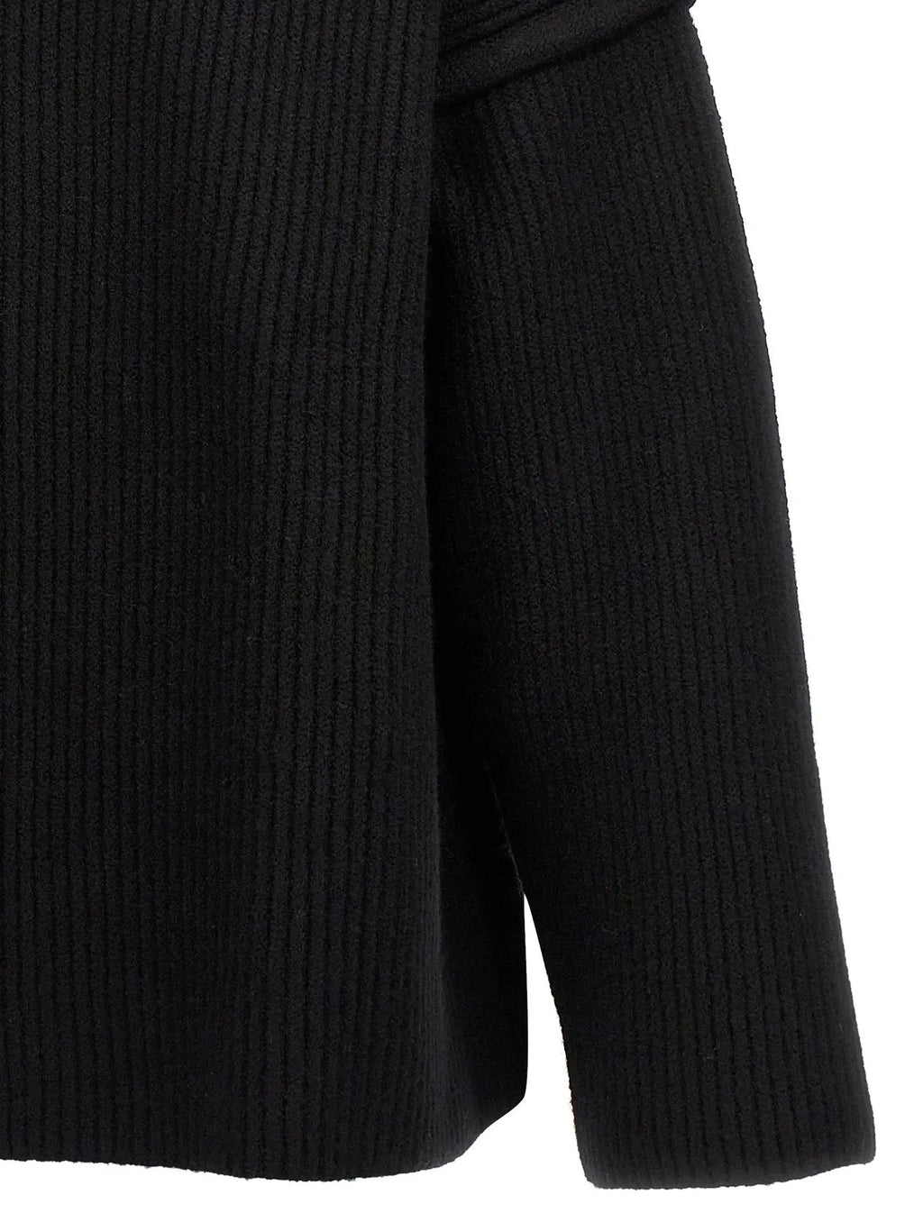 Jil Sander Black Wool Cardigan