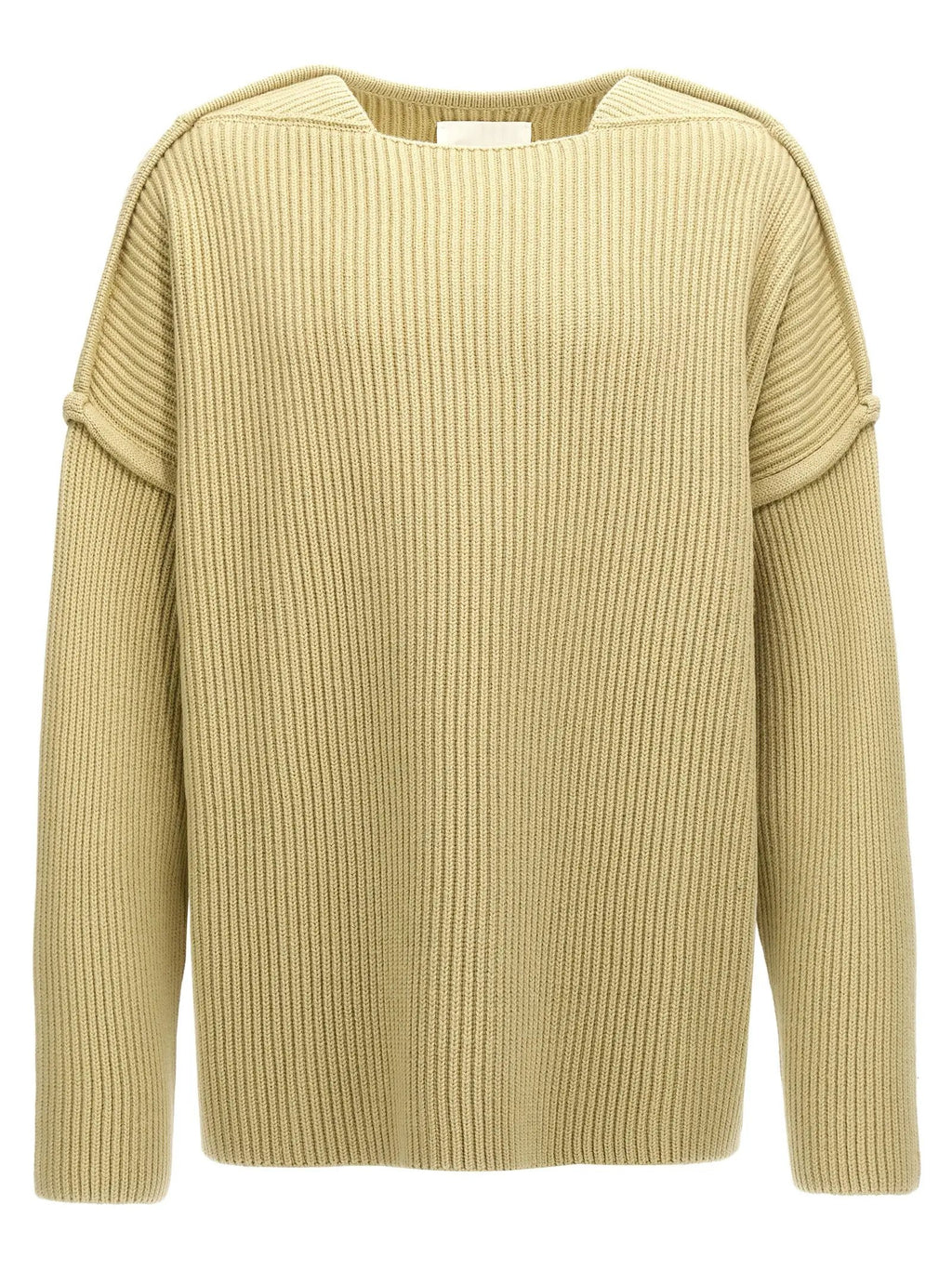 Jil Sander Bicolor Wool Cardigan