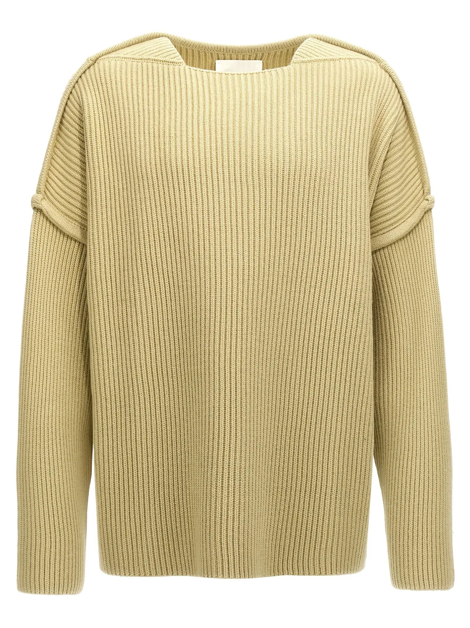 Jil Sander Bicolor Wool Cardigan