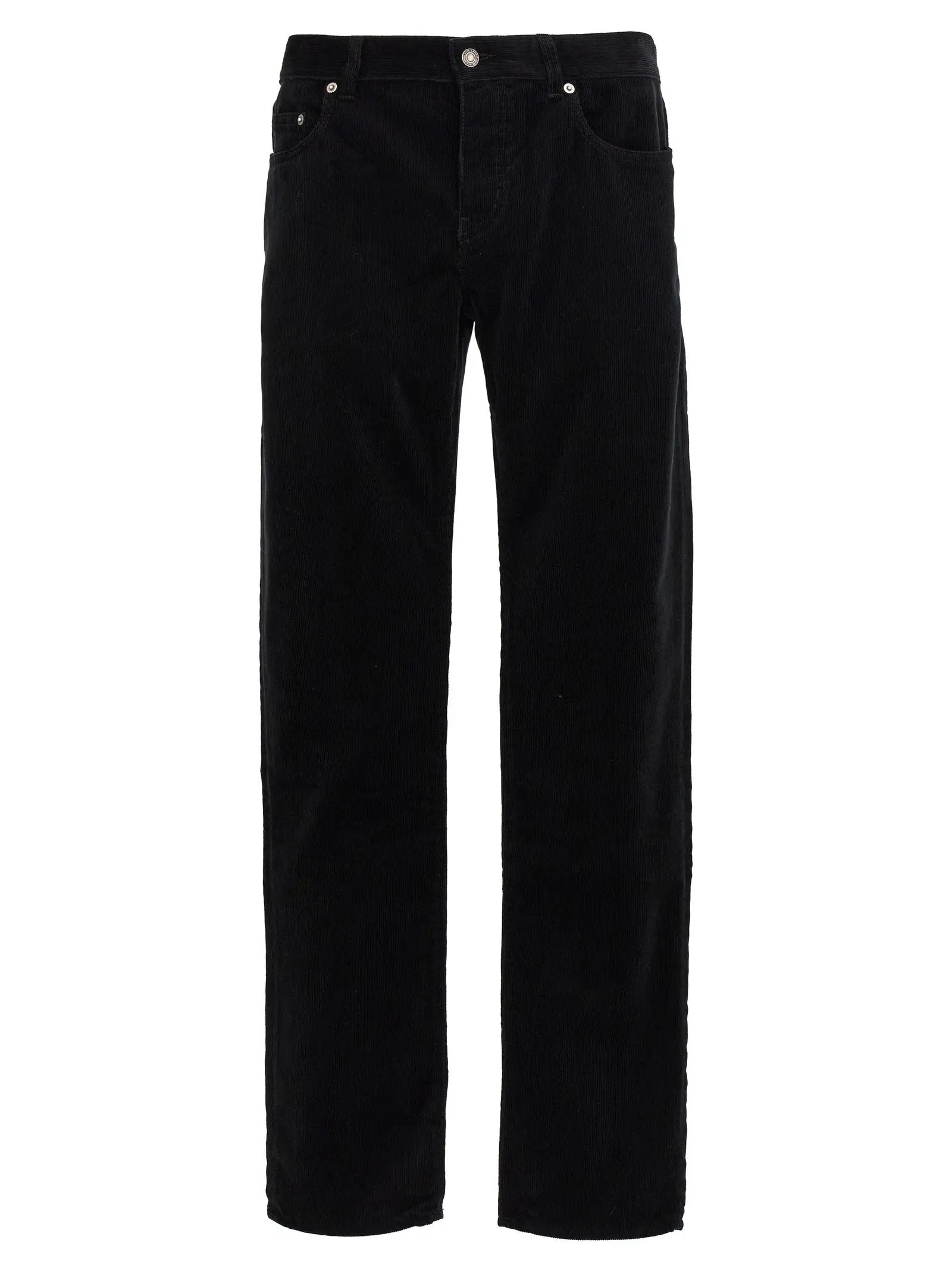 Saint Laurent Black Cotton Casual Pants