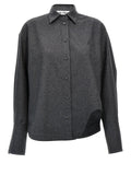 The Attico Gray Wool Blouse